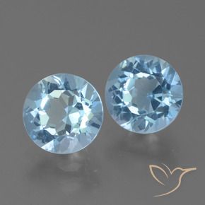 4.81 ct natürliche Himmerlblau Topas-Edelsteine, Runden, VS