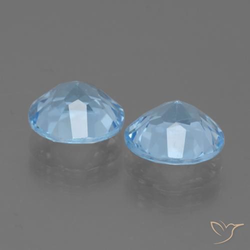 4.50 ct natürliche Himmerlblau Topas-Edelsteine, Runden, VS