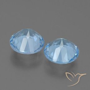 4.31 ct natürliche Himmerlblau Topas-Edelsteine, Runden, VVS-VS