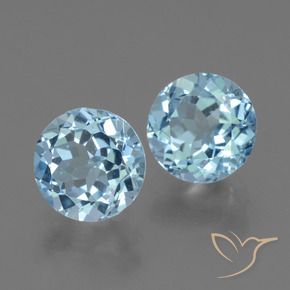 4.79 ct natürliche Himmerlblau Topas-Edelsteine, Runden, VS