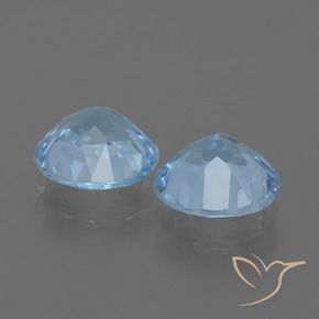 4.41 ct natürliche Himmerlblau Topas-Edelsteine, Runden, VS