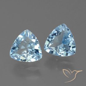 2.67 ct natürliche Himmerlblau Topas-Edelsteine, Trillion, VVS-VS