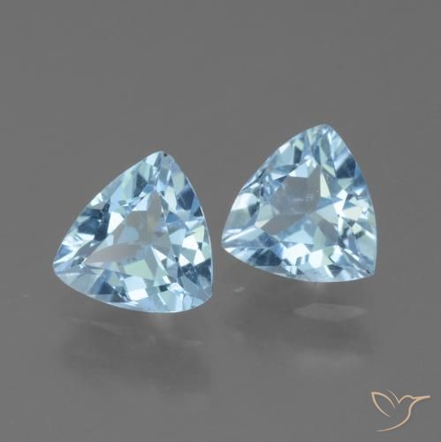 2.28 ct natürliche Himmerlblau Topas-Edelsteine, Trillion, VS