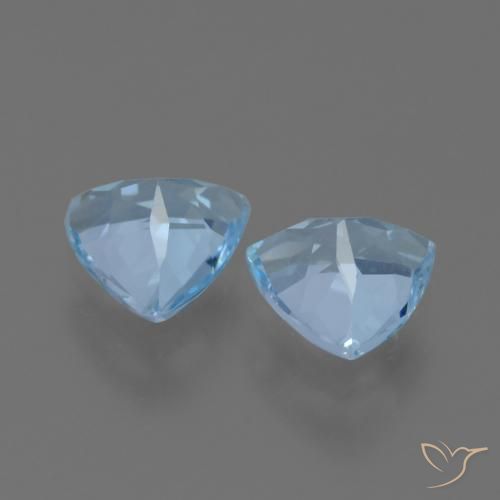 2.28 ct natürliche Himmerlblau Topas-Edelsteine, Trillion, VS