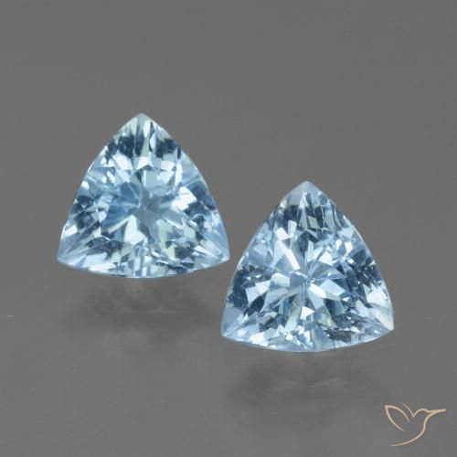 2.42ctw Natürlicher Himmerlblau Topas, Trillion, VS