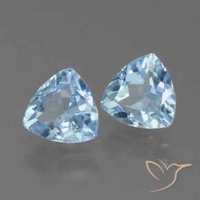 2.80 ct natürliche Himmerlblau Topas-Edelsteine, Trillion, VS