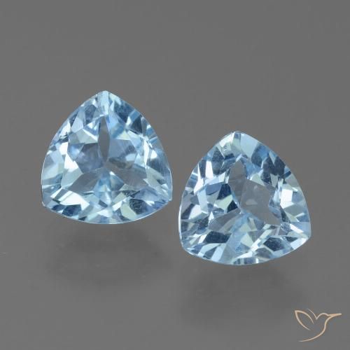 2.91ctw Natürlicher Himmerlblau Topas, Trillion, VS