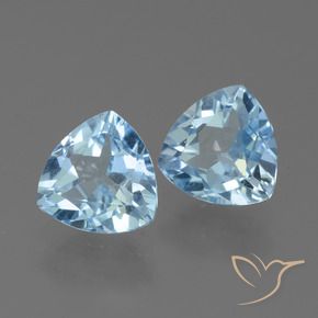 2.91 ct natürliche Himmerlblau Topas-Edelsteine, Trillion, VS