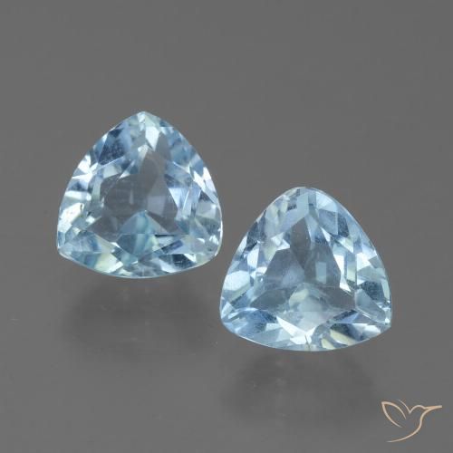 2.79ctw Natürlicher Himmerlblau Topas, Trillion, VS