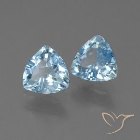 2.66 ct natürliche Himmerlblau Topas-Edelsteine, Trillion, VVS-VS