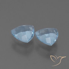 2.66 ct natürliche Himmerlblau Topas-Edelsteine, Trillion, VVS-VS
