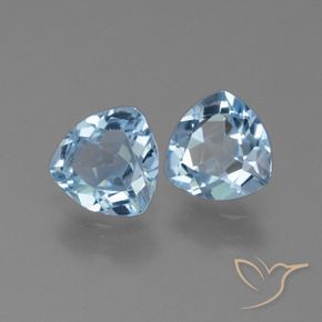 2.44 ct natürliche Himmerlblau Topas-Edelsteine, Trillion, VVS-VS