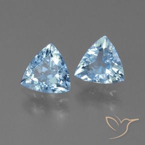 2.44 ct natürliche Himmerlblau Topas-Edelsteine, Trillion, VVS-VS