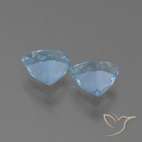 2.44 ct natürliche Himmerlblau Topas-Edelsteine, Trillion, VVS-VS