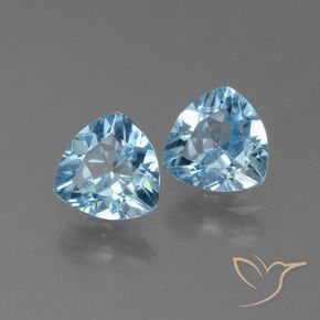 2.41 ct natürliche Himmerlblau Topas-Edelsteine, Trillion, VVS-VS