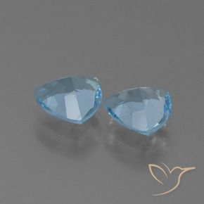 2.41 ct natürliche Himmerlblau Topas-Edelsteine, Trillion, VVS-VS