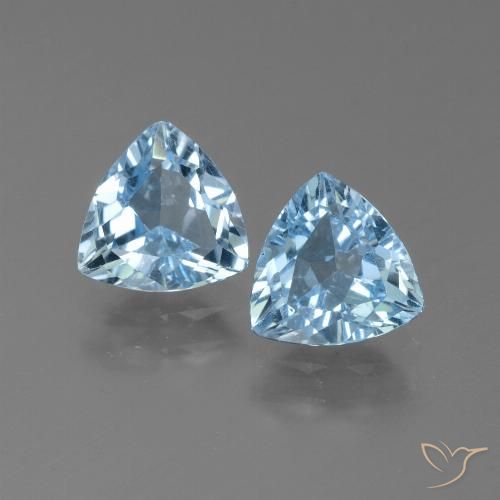2.49ctw Natürlicher Himmerlblau Topas, Trillion, VS