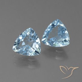 2.49 ct natürliche Himmerlblau Topas-Edelsteine, Trillion, VS