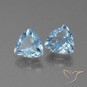 2.63 ct natürliche Himmerlblau Topas-Edelsteine, Trillion, VS