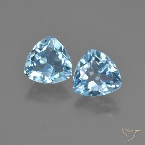 2.94ctw Natürlicher Himmerlblau Topas, Trillion, VVS-VS