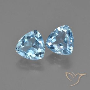 2.94 ct natürliche Himmerlblau Topas-Edelsteine, Trillion, VVS-VS