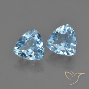 2.66 ct natürliche Himmerlblau Topas-Edelsteine, Trillion, VVS-VS