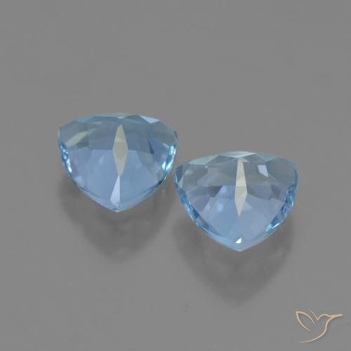 2.77 ct natürliche Himmerlblau Topas-Edelsteine, Trillion, VVS-VS