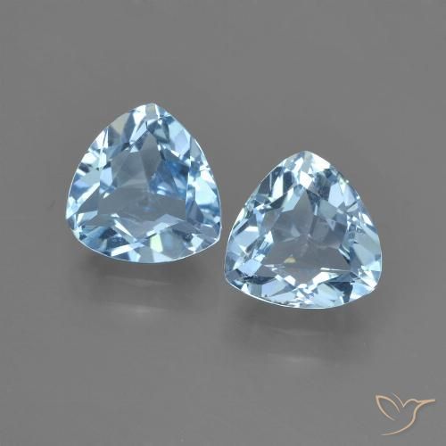 2.61ctw Natürlicher Himmerlblau Topas, Trillion, VVS-VS