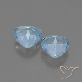 2.61 ct natürliche Himmerlblau Topas-Edelsteine, Trillion, VVS-VS