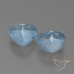 2.89 ct natürliche Himmerlblau Topas-Edelsteine, Trillion, VVS-VS