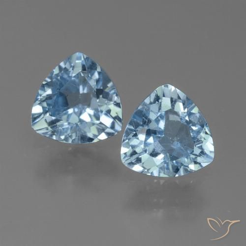 2.43ctw Natürlicher Himmerlblau Topas, Trillion, VS