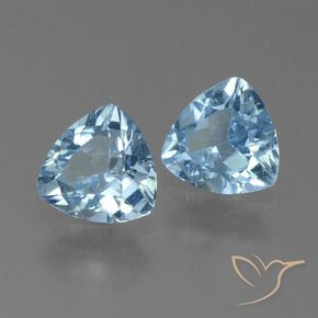 2.43 ct natürliche Himmerlblau Topas-Edelsteine, Trillion, VS
