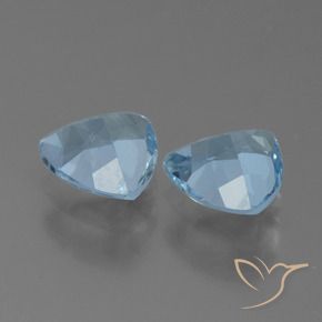2.43 ct natürliche Himmerlblau Topas-Edelsteine, Trillion, VS
