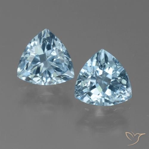 2.52ctw Natürlicher Swiss Blue Topas, Trillion, VVS-VS