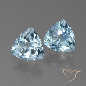 2.52 ct natürliche Swiss Blue Topas-Edelsteine, Trillion, VVS-VS