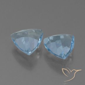 2.19 ct natürliche Himmerlblau Topas-Edelsteine, Trillion, VVS-VS