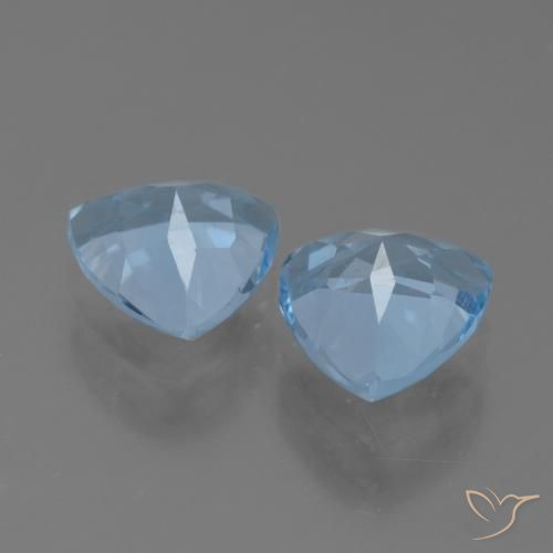 2.83 ct natürliche Himmerlblau Topas-Edelsteine, Trillion, VVS-VS