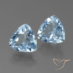 2.67 ct natürliche Swiss Blue Topas-Edelsteine, Trillion, VVS-VS