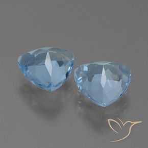 2.67 ct natürliche Swiss Blue Topas-Edelsteine, Trillion, VVS-VS
