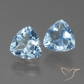 2.62 ct natürliche Himmerlblau Topas-Edelsteine, Trillion, VVS-VS