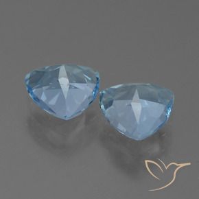 2.62 ct natürliche Himmerlblau Topas-Edelsteine, Trillion, VVS-VS