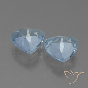 2.54 ct natürliche Himmerlblau Topas-Edelsteine, Trillion, VS
