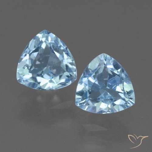 3.30ctw Natürlicher Himmerlblau Topas, Trillion, VS