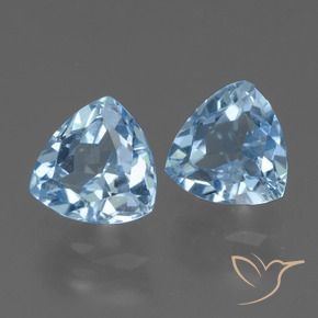 3.30 ct natürliche Himmerlblau Topas-Edelsteine, Trillion, VS