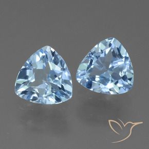 2.79 ct natürliche Swiss Blue Topas-Edelsteine, Trillion, VS