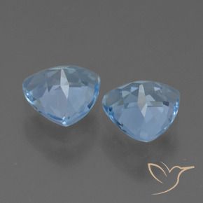 2.79 ct natürliche Swiss Blue Topas-Edelsteine, Trillion, VS