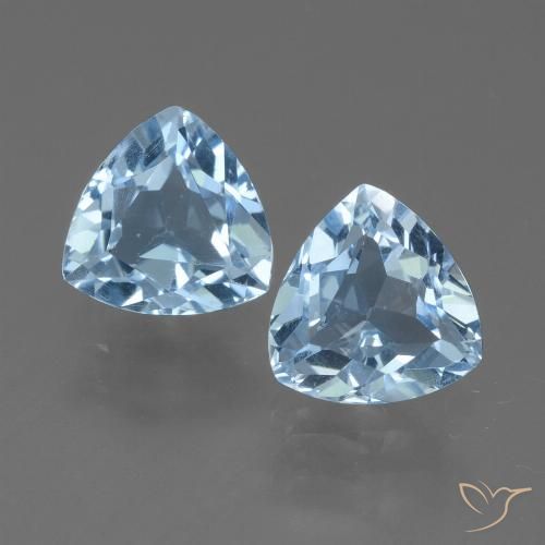 2.75ctw Natürlicher Himmerlblau Topas, Trillion, VVS-VS