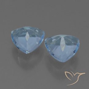 2.75 ct natürliche Himmerlblau Topas-Edelsteine, Trillion, VVS-VS