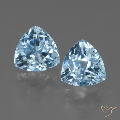 2.79ctw Natürlicher Himmerlblau Topas, Trillion, VVS-VS