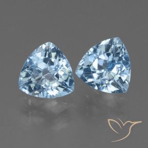 2.79 ct natürliche Himmerlblau Topas-Edelsteine, Trillion, VVS-VS